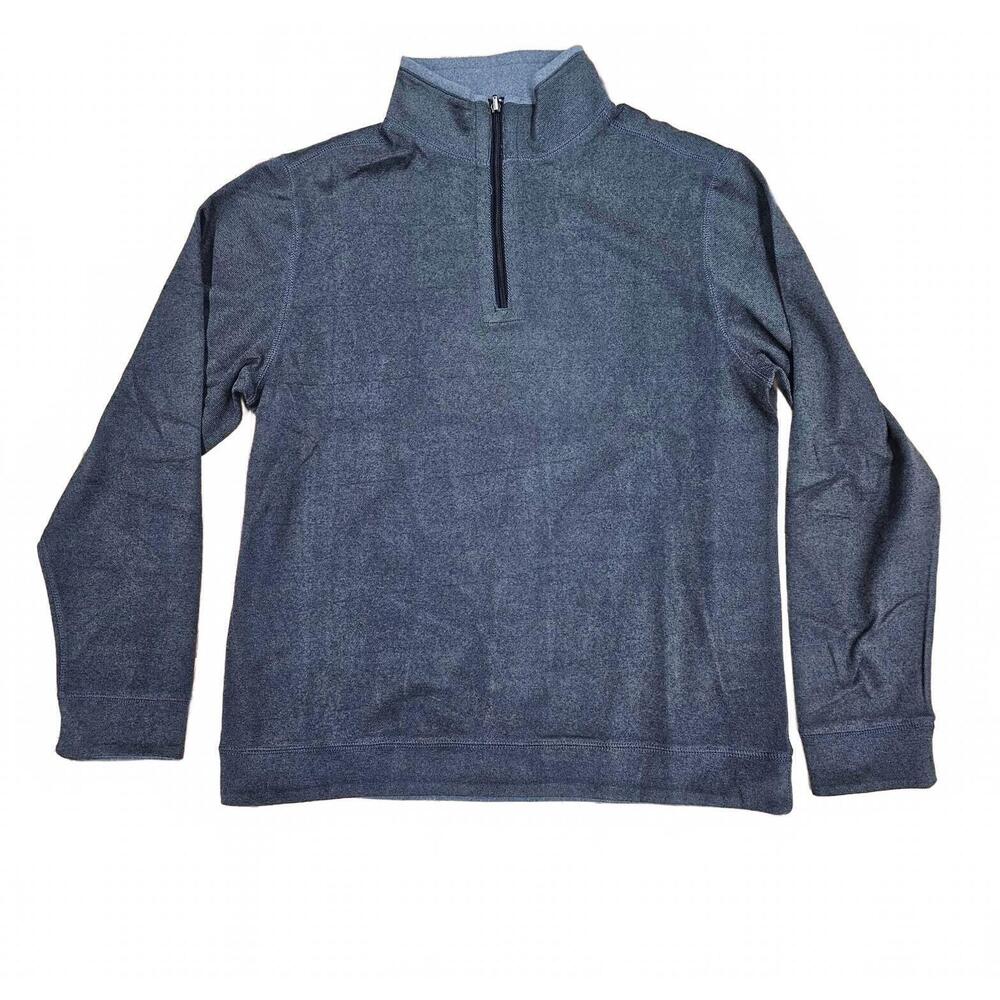 NEW F/X FUSION men's long sleeve 1/4 zip top in navy